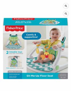 Fisher-Price Sit-Me-up Floor Seat Portable Infant Chair, Citrus Frog, Multicolor, Unisex