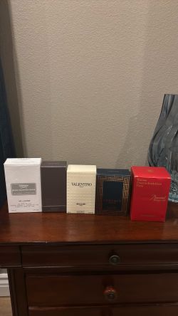 Authentic Designer Cologne Bundle – Baccarat Rouge 540, Creed Silver Mountain Water, Versace Eros & Valentino Uomo 🔥