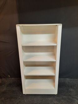 VintGe Book Case Refurbished  Antique White 