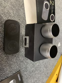 Sardine mini super loud st Bluetooth speakers wuth wireless charger works together good for indoor and outdoor