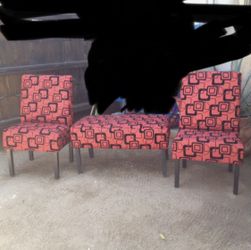 A Nice Set Of 2 Chairs And 1 Comfortable Bench