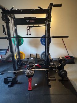 Gym power Rack/ dumbbell free weights