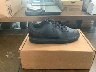Nike Court Borough Low Recraft Black Sneakers Big Kids 6.5Y