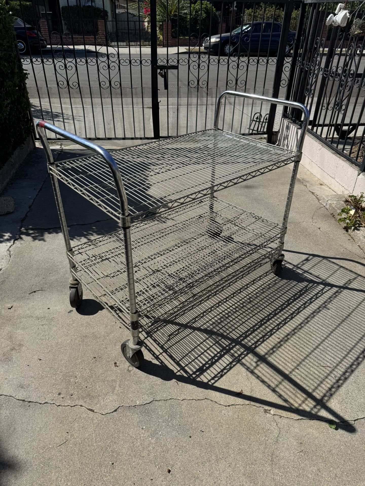 Uline Wire Metal Cart