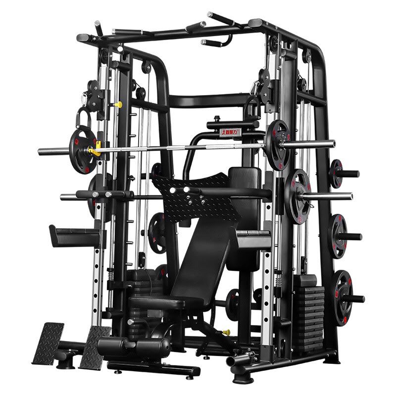 Professional Multi Functional Home Exercise Multi Squat Leg Raiser Office Body Fitness Smith Machine 