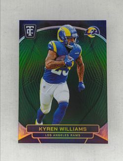 2024 Kyren Williams Totally Certified Diamond Green 5/5 (Book End) +
2024 Kyren Williams Certified Football Mirror Purple 08/10