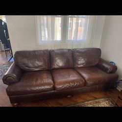 Genuine Leather High End Couch For Sale $300