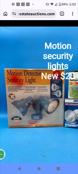 New motion sensor lights with bulbs made by brinks