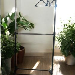 Double Clothing Rack 