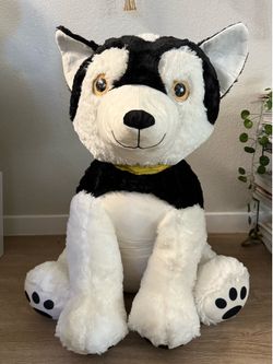 Large Husky Plush Dog