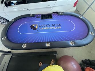 COSTCO MADE 10 PLAYERS POKER TABLE 96 X 46