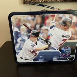 Joe Mauer Lunchbox & Twins Pillow