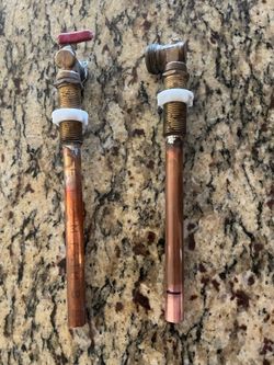 Copper and lead pipe