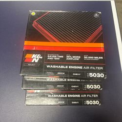 K&N Select Engine Air Filter SA-5030, High Performance, Premium, Washable, Replacement Filter Fits select: 2015-2021 CHEVROLET COLORADO, 2015-2021 GMC