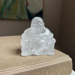 Small Clear Quartz Buddha ( firm on price )