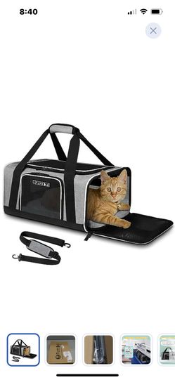 “New”Pet Travel Carrier “Airline Approved”(17” X 12” X 9”)w/safety Lock 