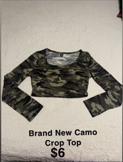Brand New Camo Crop Top 