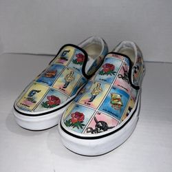 Los Vans Loteria Multi-Color Classic Sneakers Shoes Sz Women's 6 / Men's 4.5