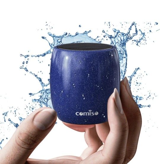 Small Bluetooth Speaker, 360HD Stereo, IP67 Waterproof, Portable, Shower, Car