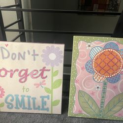 🌸 Cute Kids Wall Art & “Be Brave” Banner