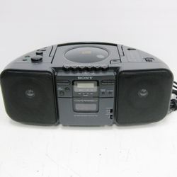 Sony CFD-30 Boombox Reverse Cassette Tape CD/AM/FM