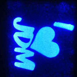 Custom Painted I love JDM art piece with LEDs and remote