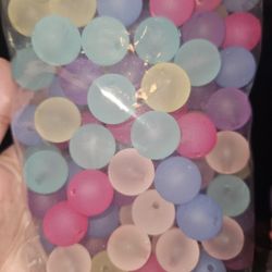 18mm Frosted Beads
