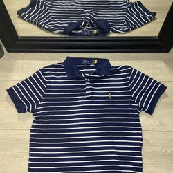 Y2K Women’s Polo Ralph Lauren Striped Polo Embroidered Shirt
