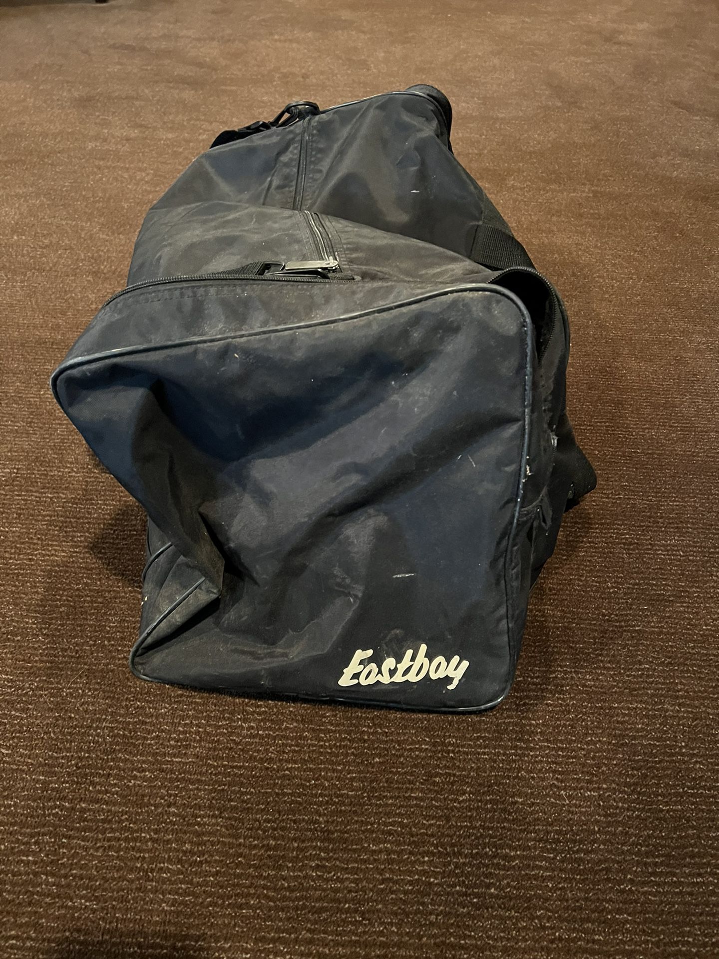 REDUCED!  Used Black Eastbay Travel Duffle - Gym / Sports Equipment Bag (See NOTE)