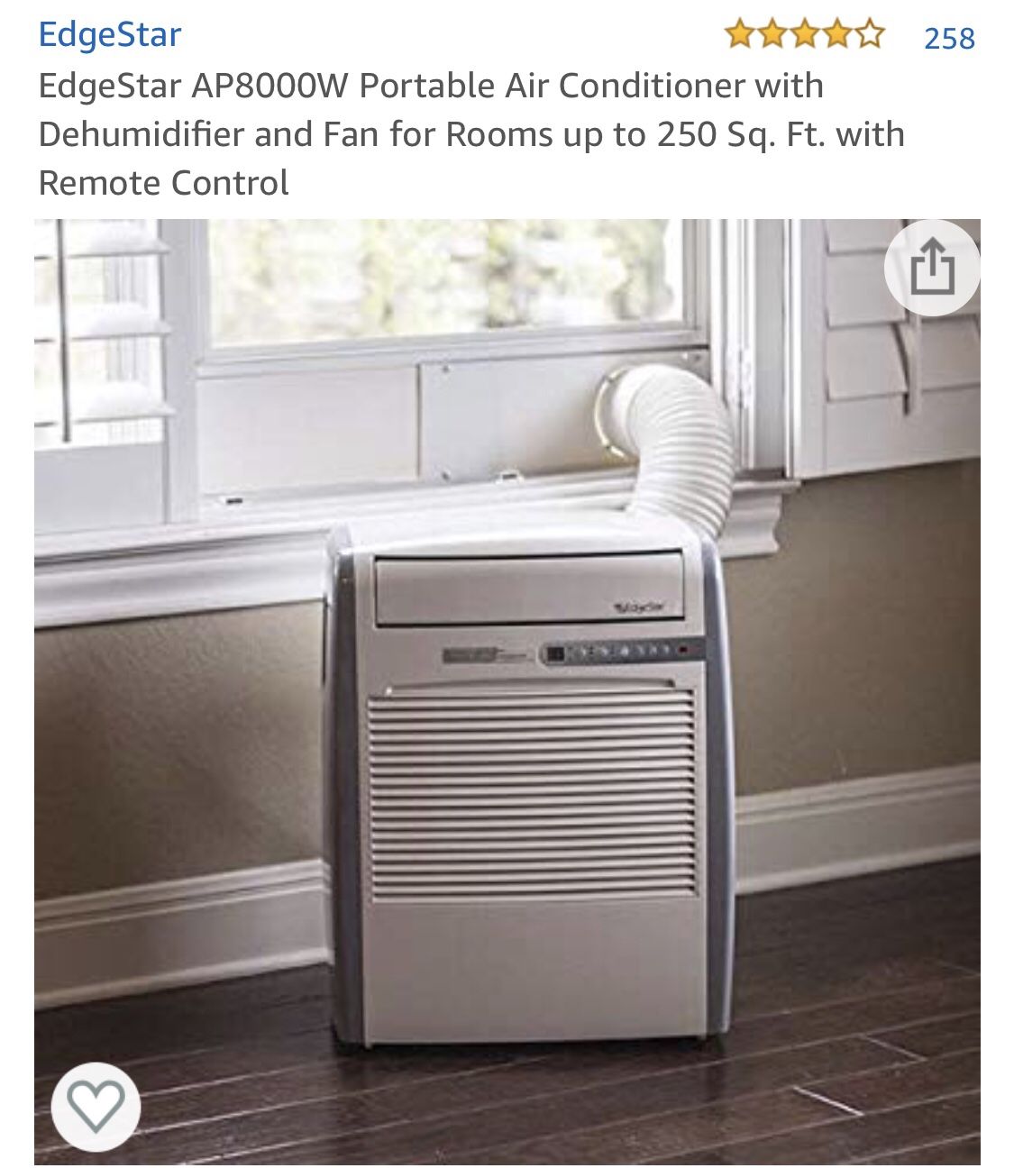 Edgestar AP8000W portable air conditioner w/remote for Sale in Seattle