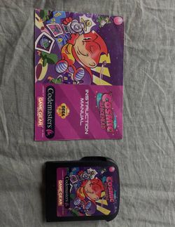 Cosmic Space Head Game Gear Game W/Manual