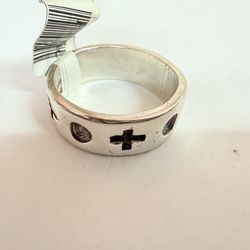 Sterling Silver Cross Ring 