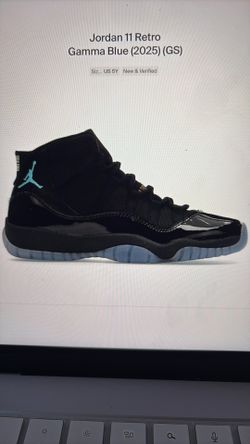 Jordan 11 retro Gamma Blue(2025) size 5y