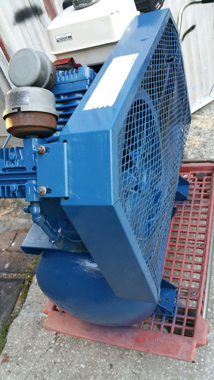 Electric start air compressor