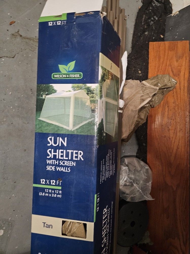 Screened Tent Sun Shelter