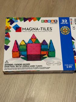 Magna-Tiles Clear Colors 32 Piece Set
