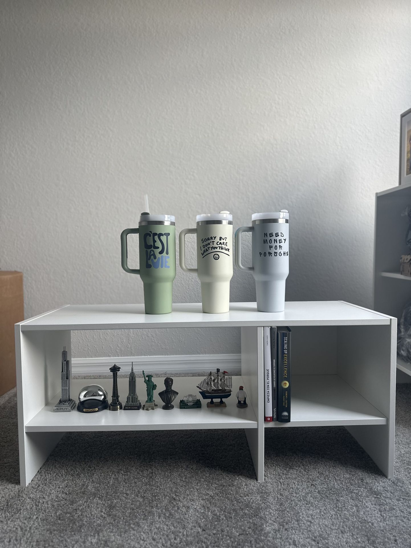 IKEA White Storage Shelf / Side Table