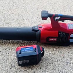 Toro Flex-Force 60- volt 605-CFM 157- MPH Battery Handheld Leaf Blower 4 Ah Battery Includet