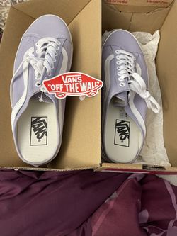 Woman Vans Lavander Size 9 New
