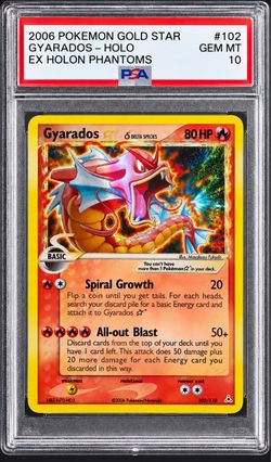 PSA 10 Gyarados gold star.