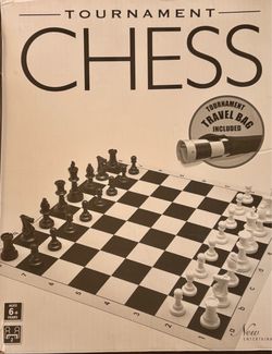 Tournament Travel Chess Set - Plastic Pieces & Board & Bag