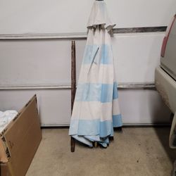 Patio Umbrella For Patio Tables, Faded But Working Fine