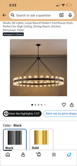 Lamp , 60 Lights, Large Round Modern
