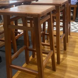 Used Wooden All-Purpose Stools