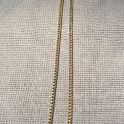 Men’s Jaxxon 3mm Cuban 22” Chain 14k Finish 