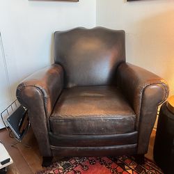 Bernhardt Mustache Leather Chair