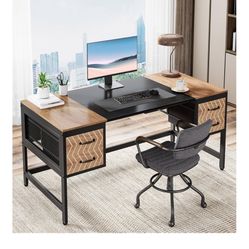 Unique Modern Rustic Desk Hardly Used