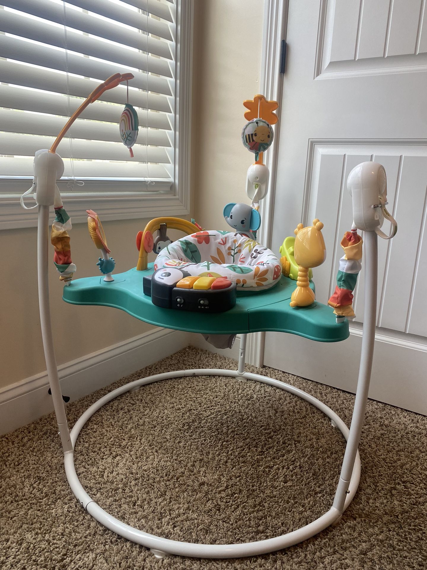 Fishers-Price Baby Bouncer Whimsical Forest Jumperoo Activity Center with Music and Lights, Unisex