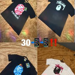 30$ BAPE TEES