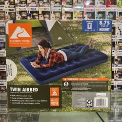Ozark Trail Air Mattress Camping Inflatable Airbed Sleeping Twin Size Blue